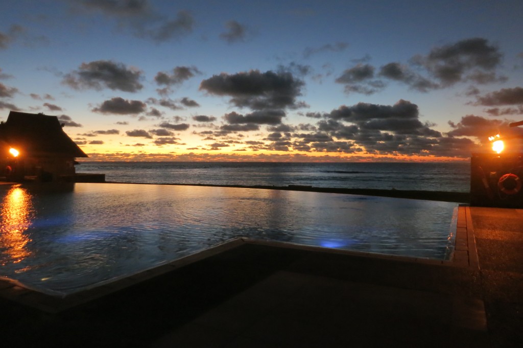 Intercontinental Hotels, IHG Group, Intercontinental Fiji, sunset, pool, Fiji, Pacific