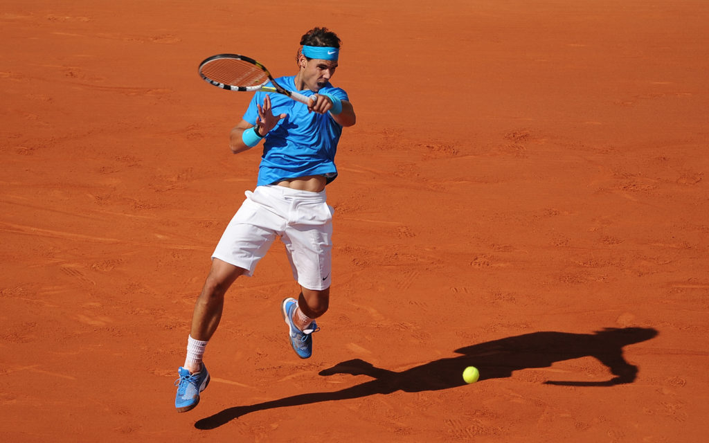 Nadal on clay
